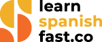 Learn Spanish Fast Logo of company, with yellow, orange and black colours